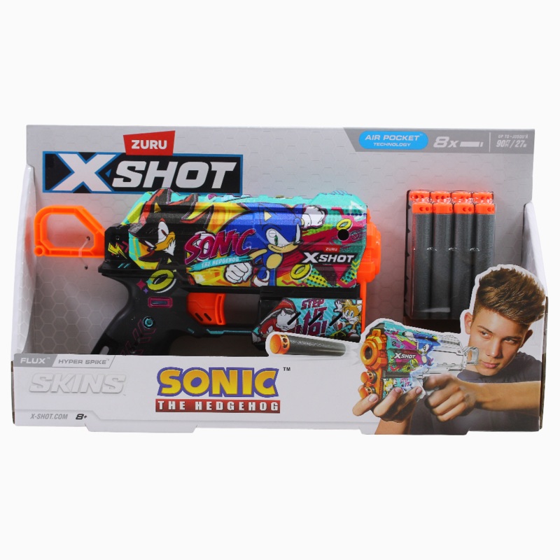 X-Shot Skins Flux Sonic the Hedgehog Blaster