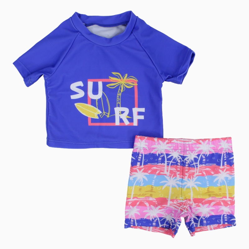 Baby Boys 2-Piece Swimsuit  Surf Theme