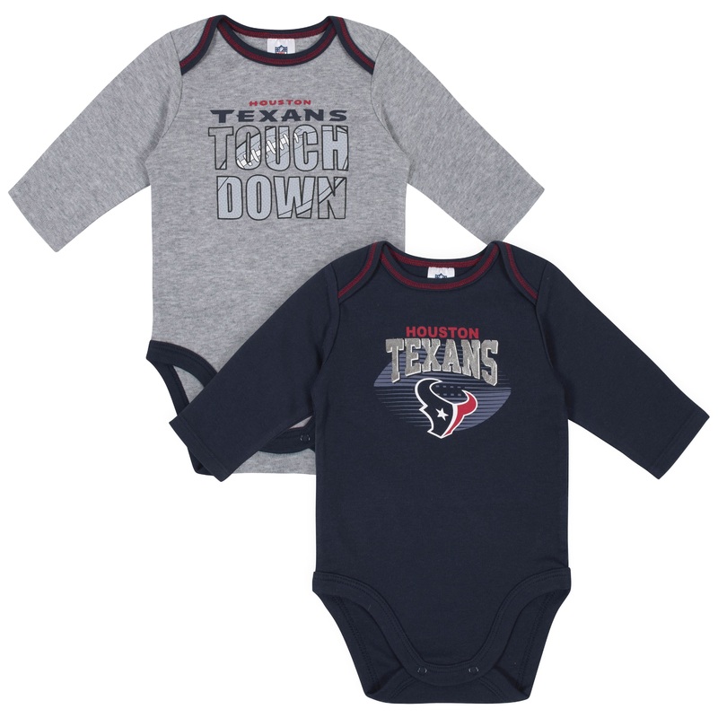 Baby Boys Houston Texans Long Sleeve Bodysuit, 2-pack