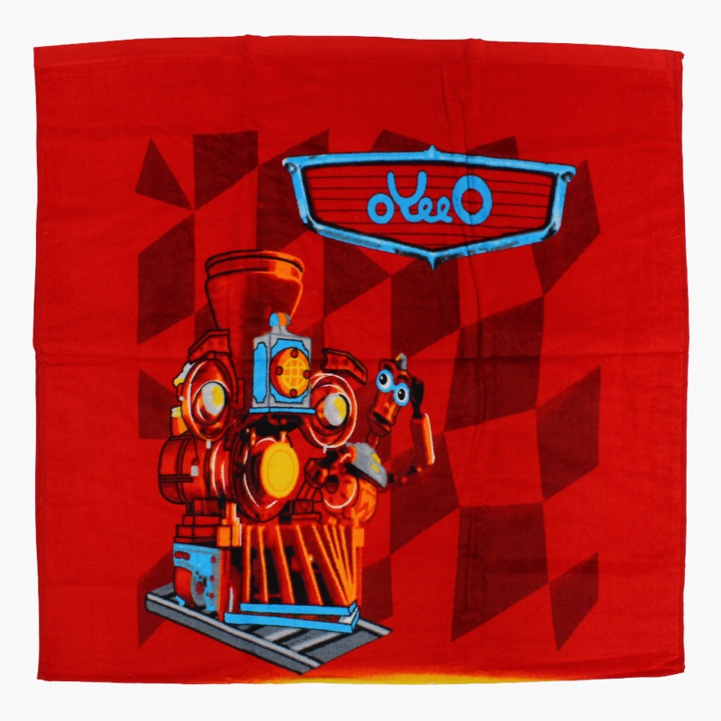 Boys Beach Towel  Red with Car Print (70140 cm)