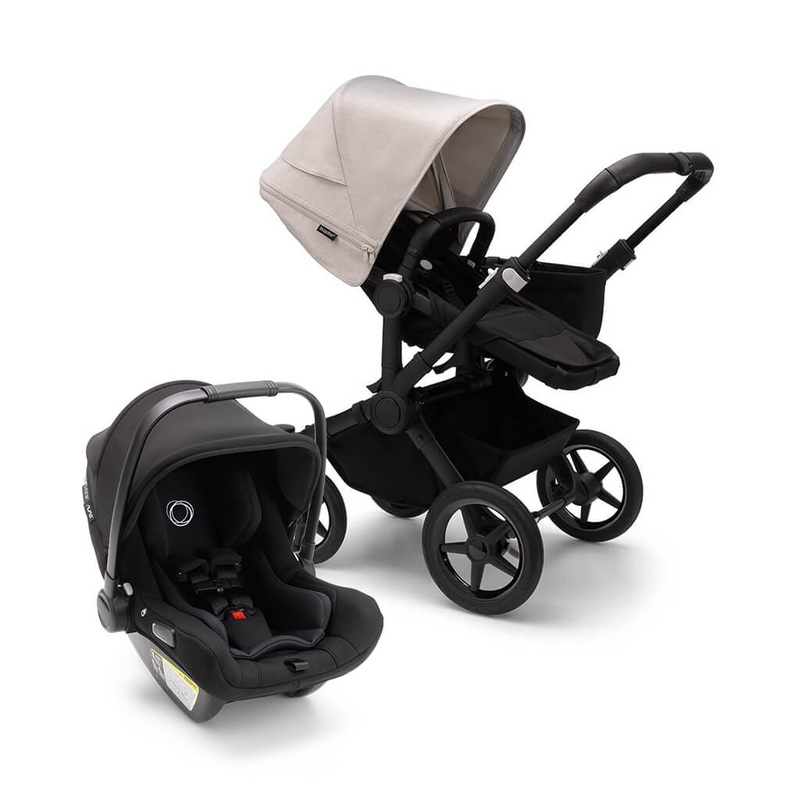 Donkey 5 Mono + Turtle Air Travel System Bundle Black/Midnight Black/Misty White