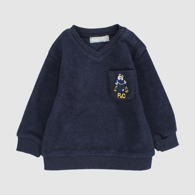 Froggy Long-Sleeved Fleeced Sweatshirt