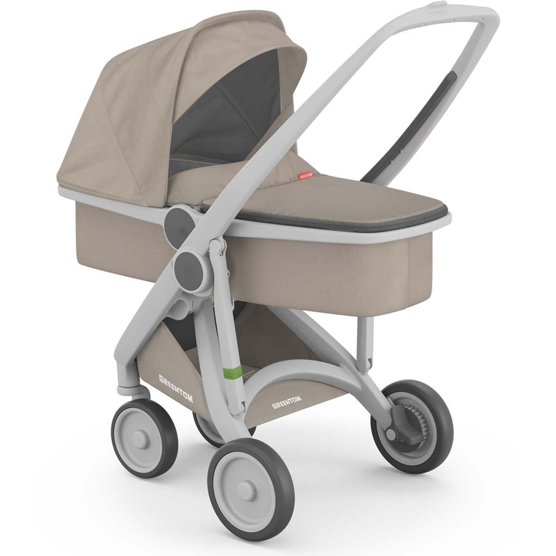 Greentom Carrycot Stroller – Grey/Sand