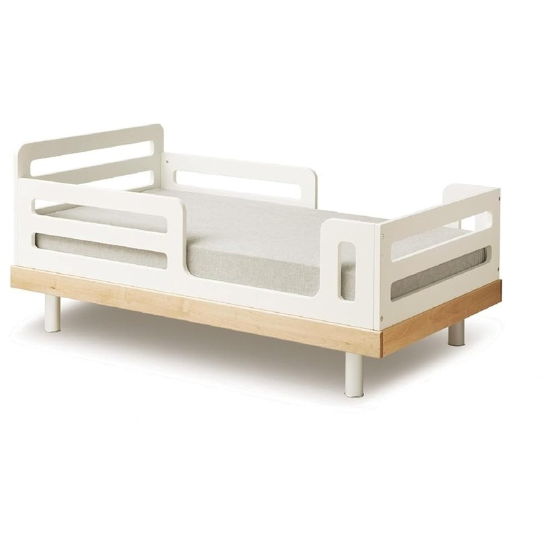 Oeuf NYC Classic Toddler Bed, White/Birch