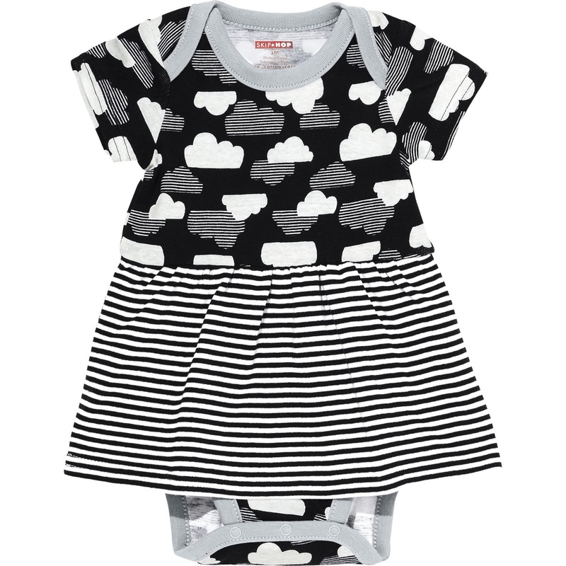 Skip Hop Star-Struck Skirted Short Sleeve Bodysuit – Cloud (3 Months)