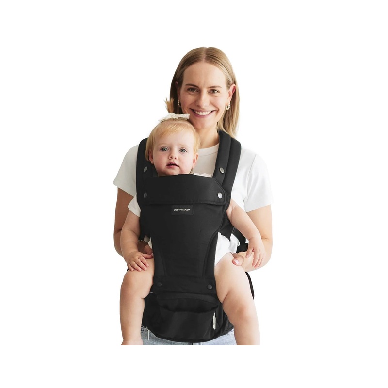 2-in-1 Hip Seat and Baby Carrier – Black (See Description)