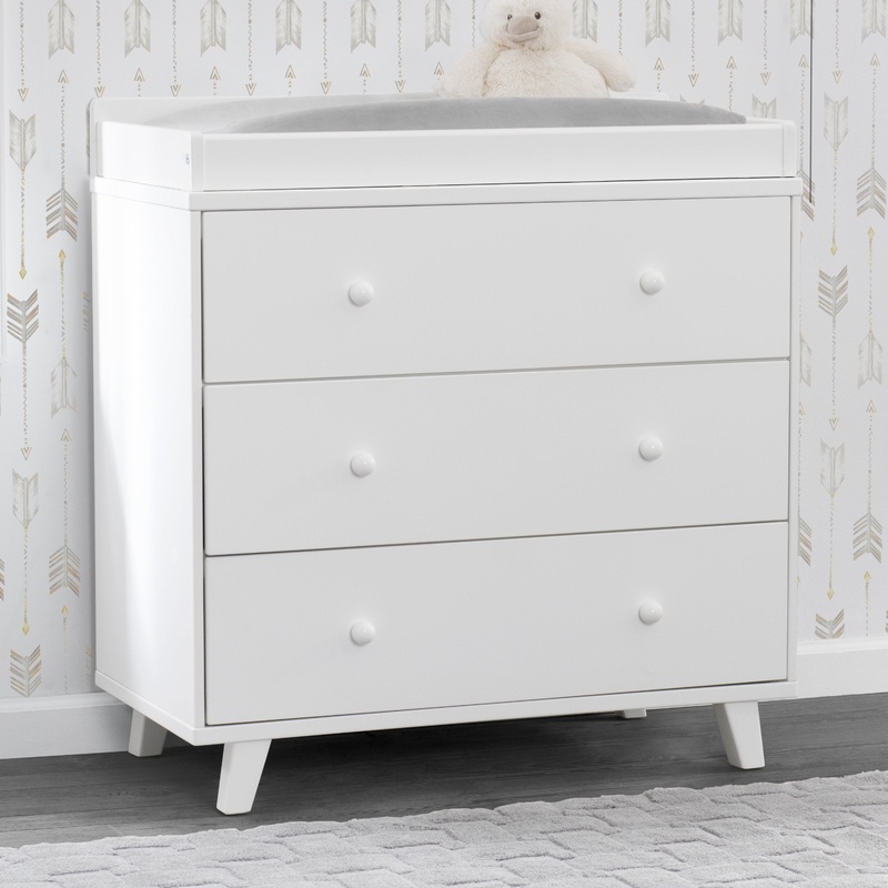 Ava 3 Drawer Dresser with Changing Top