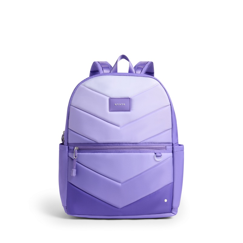 Kane Backpack – Lilac Chevron