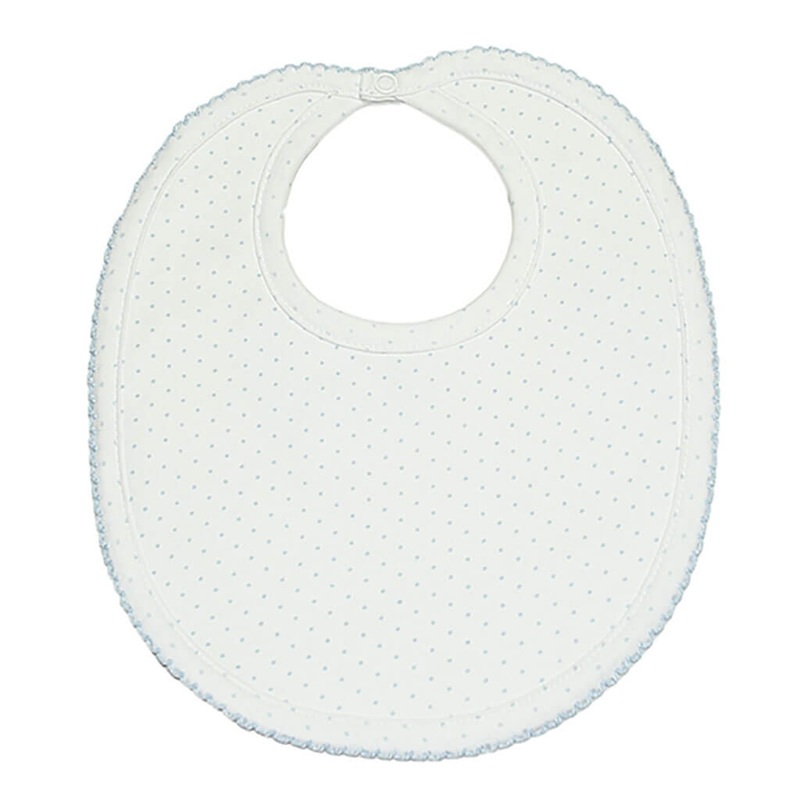 Kissy Kissy Bib Dots White/Blue