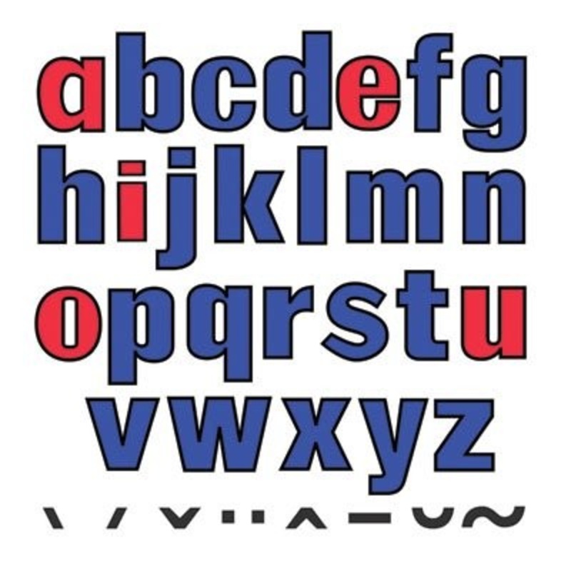 Lowercase Flannelboard Letters