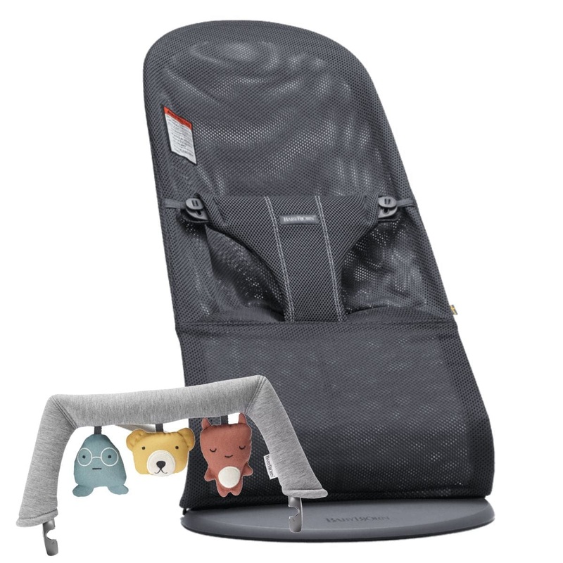 PROMO BabyBjorn Bouncer Bliss Black Frame Mesh, Black