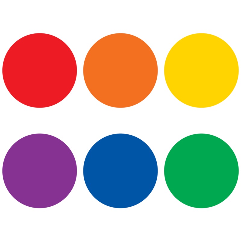 Spot On Colorful Circles Carpet Markers – 7″