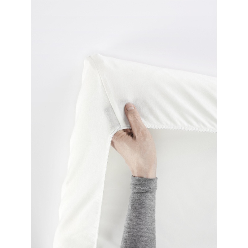 BabyBjorn Travel Crib Fitted Sheet, Natural White