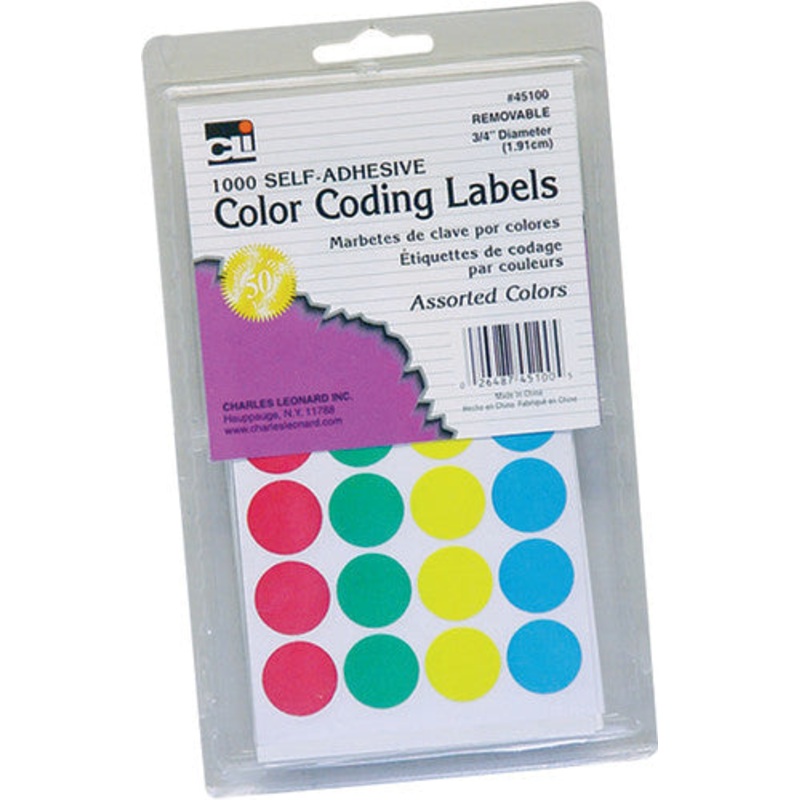 Color Coding Labels, Assorted