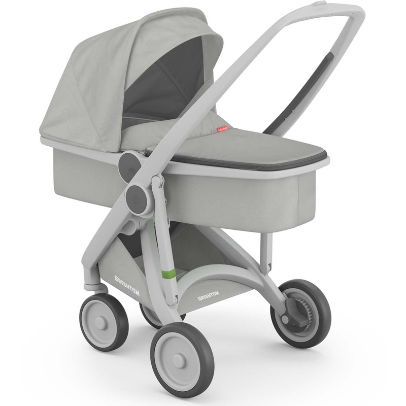 Greentom Carrycot Stroller – Grey/Grey