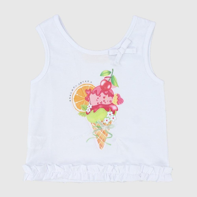 Ice-Cream Sleeveless T-Shirt