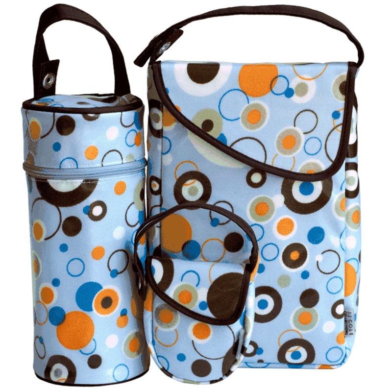 JJ Cole Essentials Travel Pod Set Blue Bubble