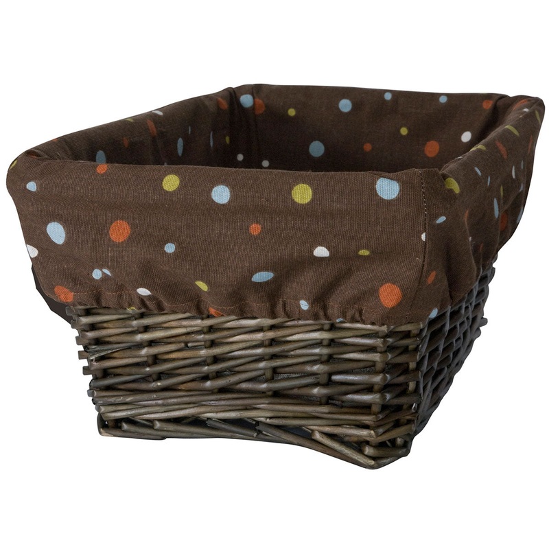 Lambs & Ivy S.S. Noah Basket with Liner in Espresso