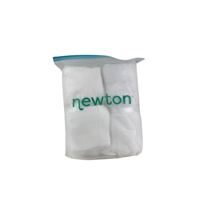 Newton 2 Pack Crib Sheets, White solid/ white solid