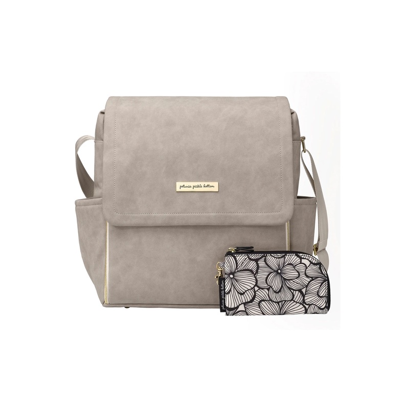 Pentunia Picklebottom Boxy Backpack – Grey Matte Leatherette