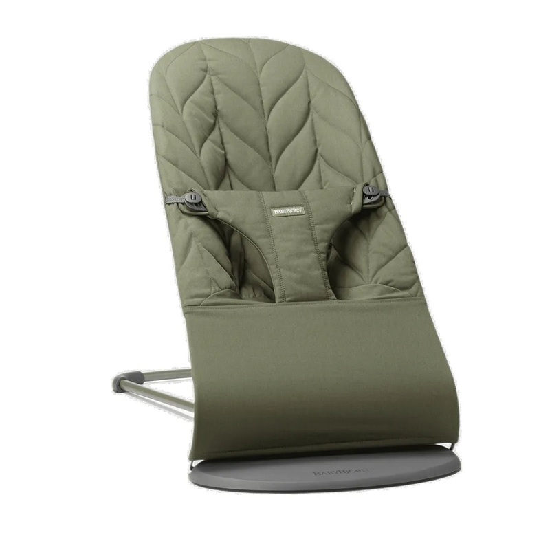 Bouncer Bliss – Dark Green and Petal Quilt Gray