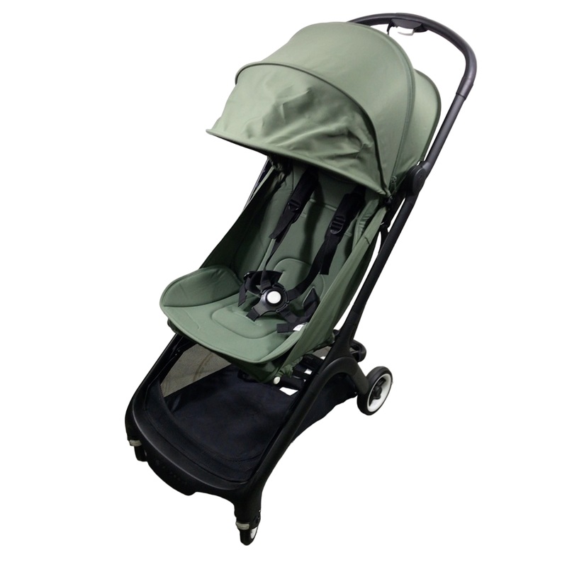 Bugaboo Butterfly Stroller, 2023, Black, Forest Green, Forest Green