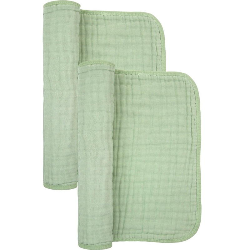 Cloud Muslin Burp Cloth 2 Pack – Sage