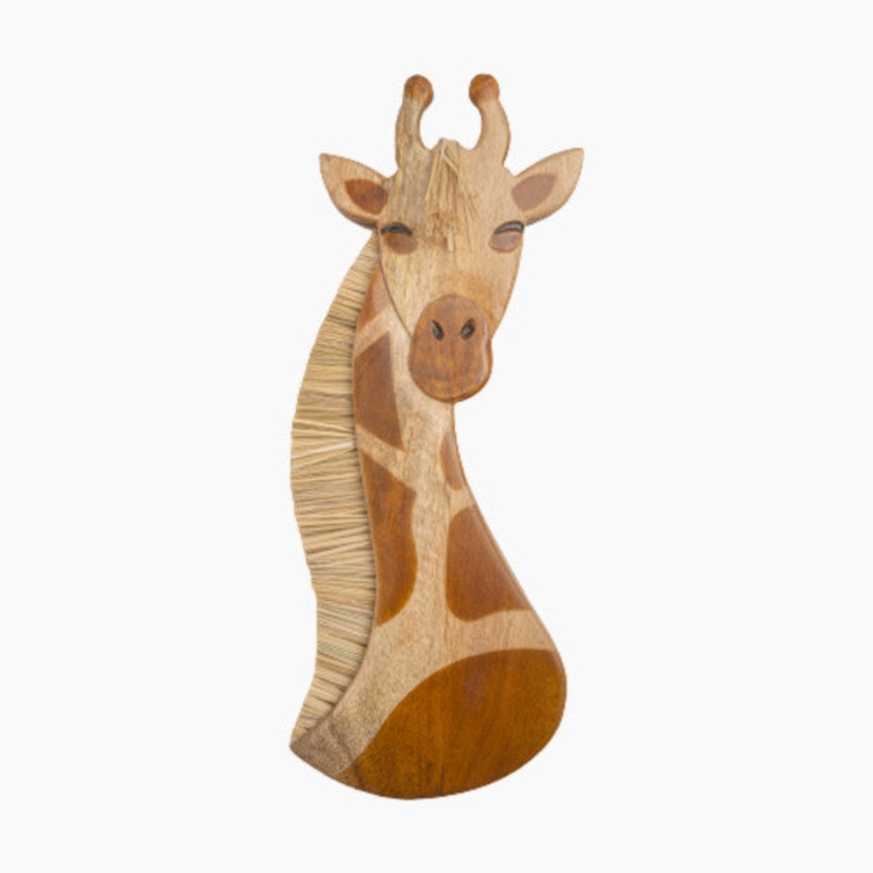 Crane Baby Handcrafted Wood Wall Decor, Giraffe