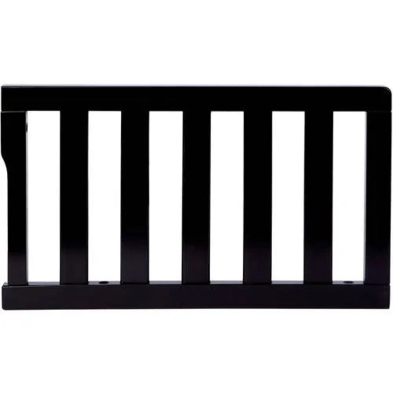 Dream on Me Convertible Crib Toddler Guard Rail in Black  Converts Cri