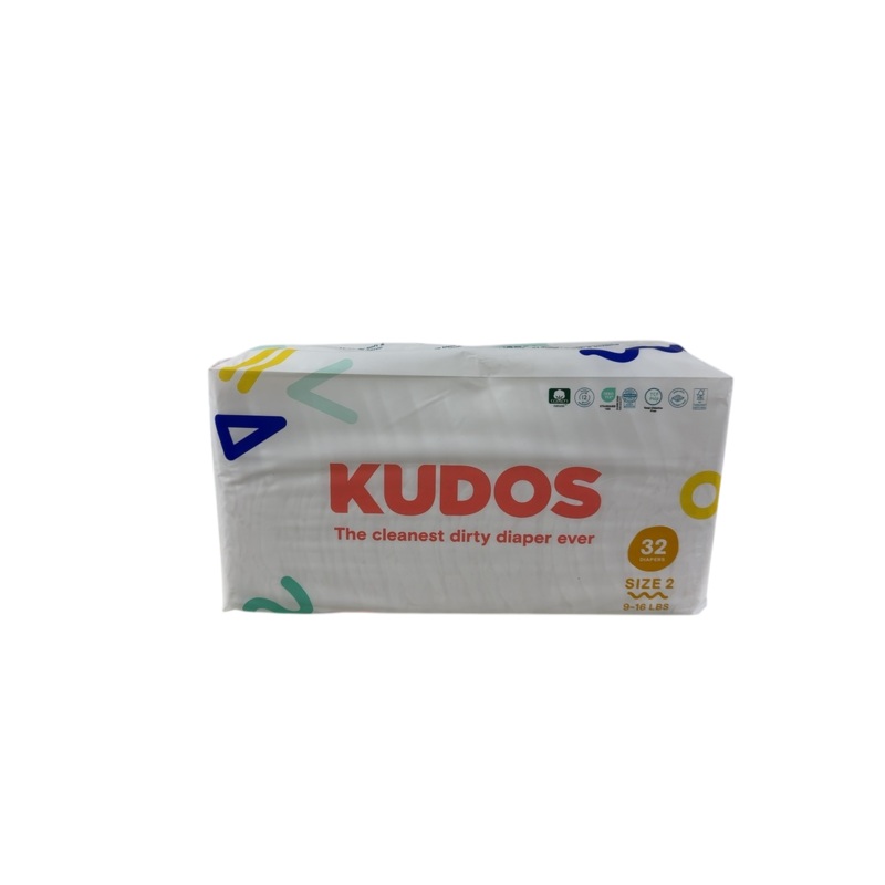 Kudos Diapers, White, Size 2, 32