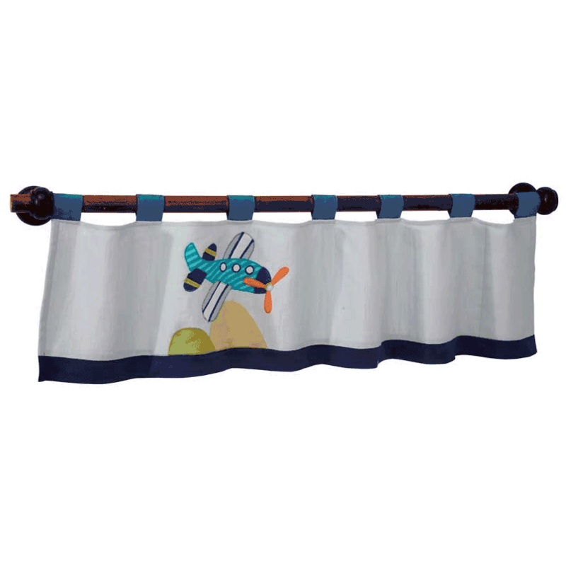 Lambs & Ivy Little Traveler Window Valance