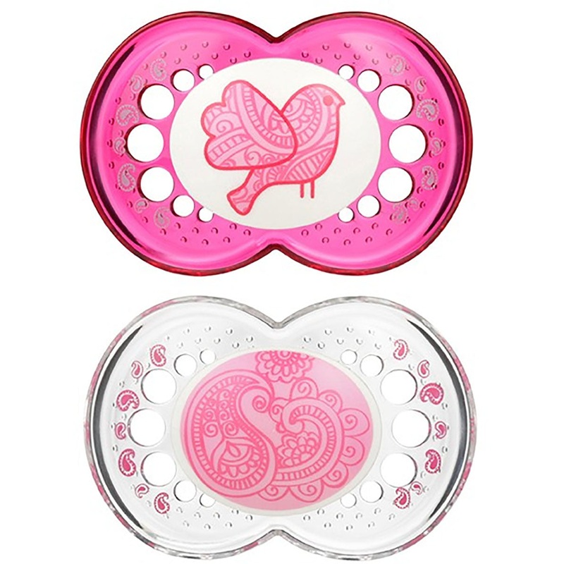 MAM Baby Clear 6m+ Pacifiers 2 Pack – Girl
