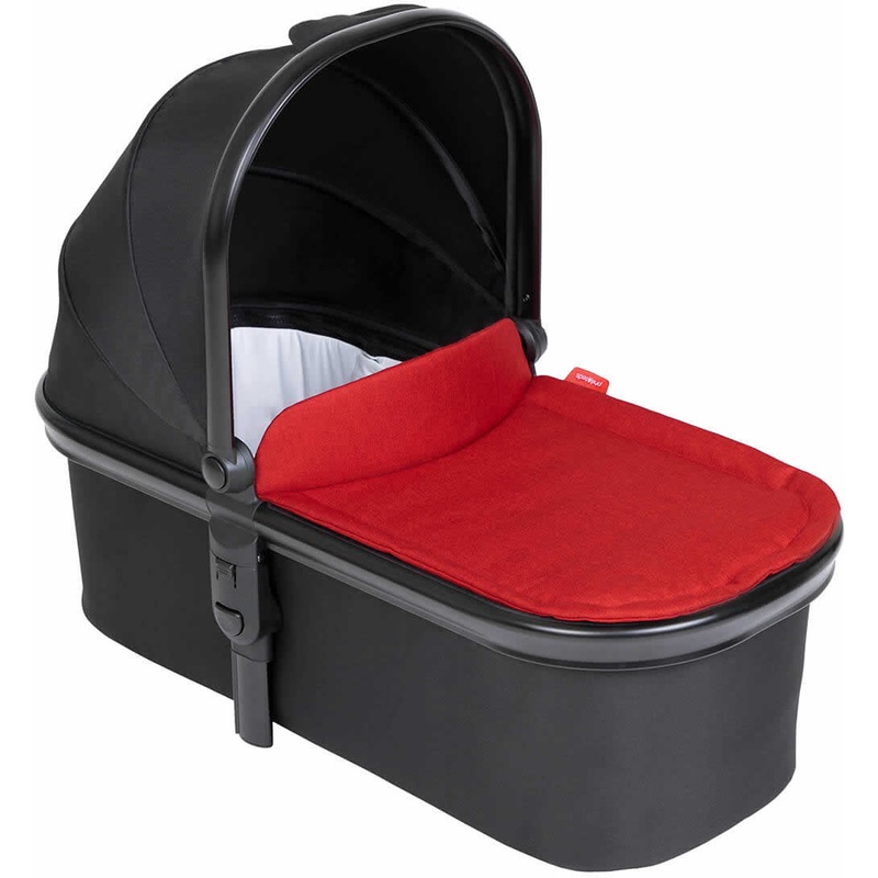 Phil & Teds Snug Carrycot – Black/Chilli
