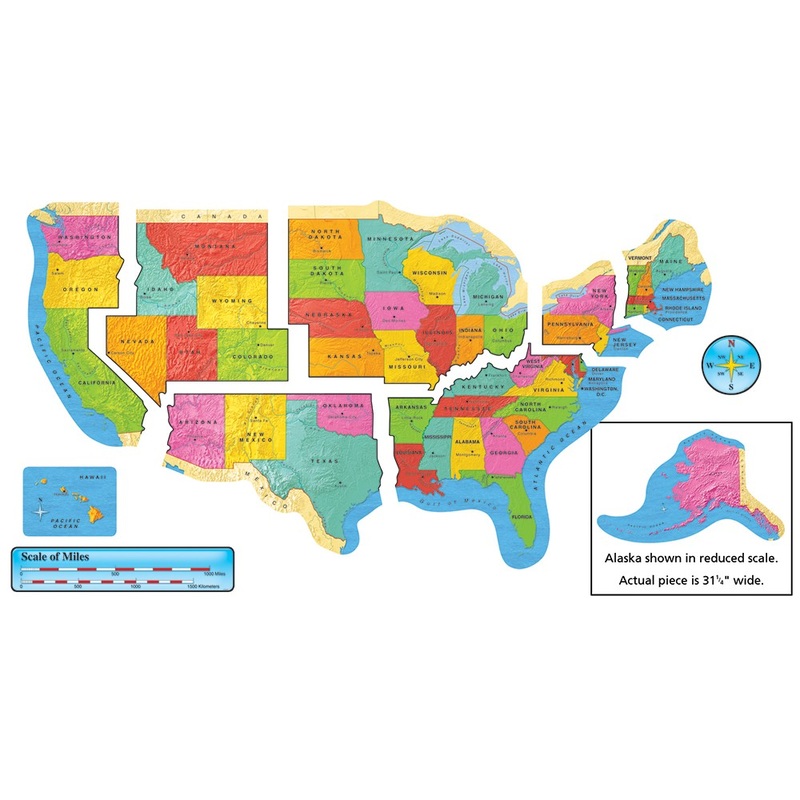 United States Map Bulletin Board Set