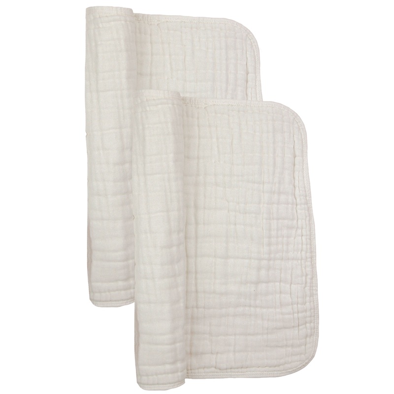 Cloud Muslin Burp Cloth 2 Pack – Grey