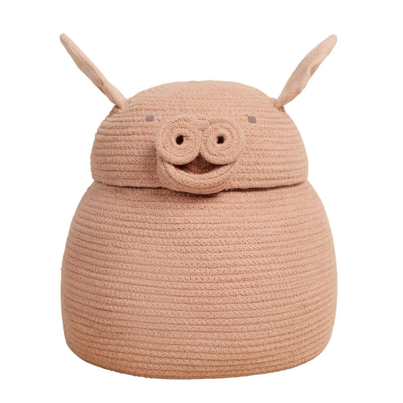 Lorena Canals Basket – Peggy the Pig