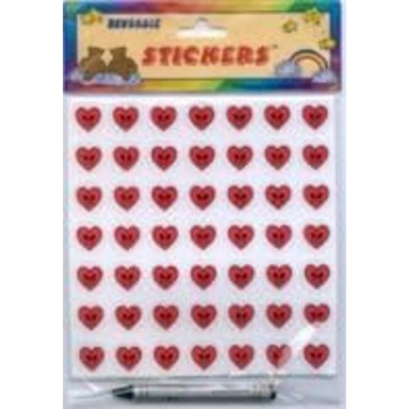Reusable Heart Stickers