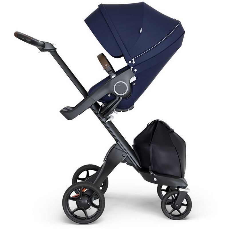 Stokke Xplory 6 Stroller – Deep Blue/Black/Brown