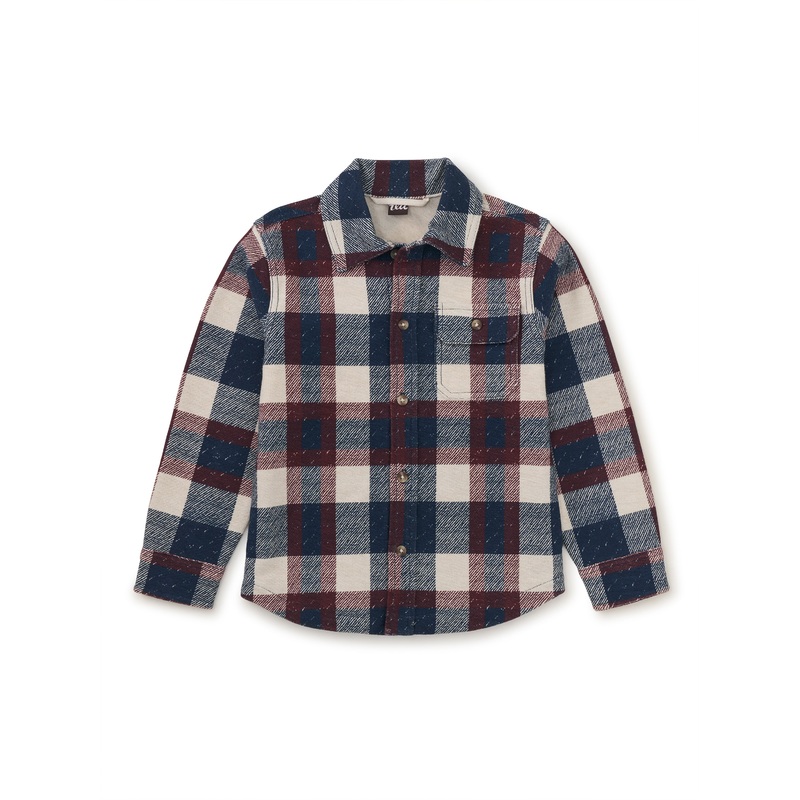 Tea Collection Knit Shacket – Cappadocia Plaid