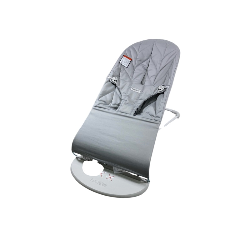 BabyBjorn Bouncer Bliss, Light Gray Frame, Light Gray Woven Mlange