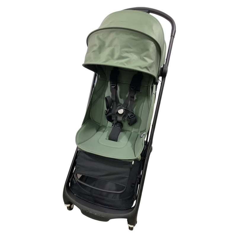 Bugaboo Butterfly Stroller, 2024, Black, Forest Green, Forest Green