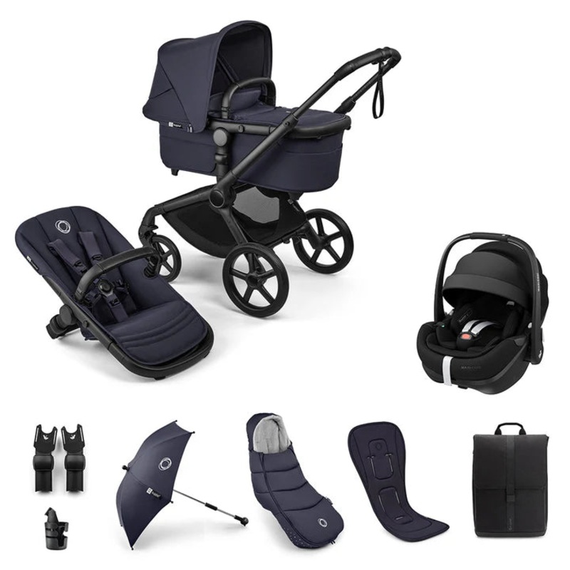 Bugaboo Fox 5 Renew Ultimate + Pebble Pro 2 Travel System – Deep Indigo