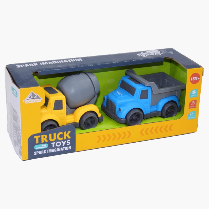 Cartoon Cars – Spark Imagination (Mixer & Truck Set)