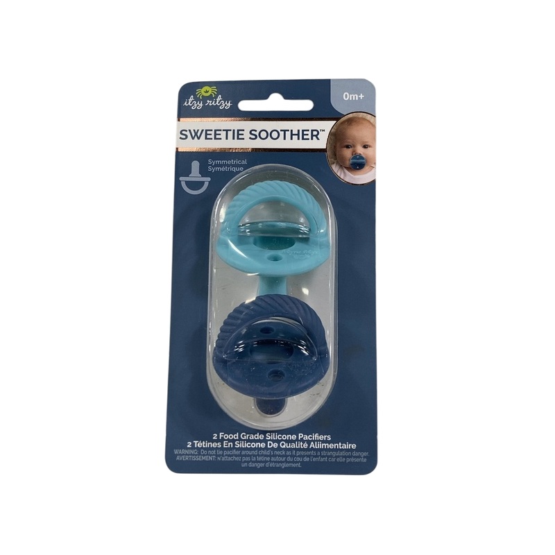 Itzy Ritzy 2-Pack Sweetie Soother, Blue Arrows