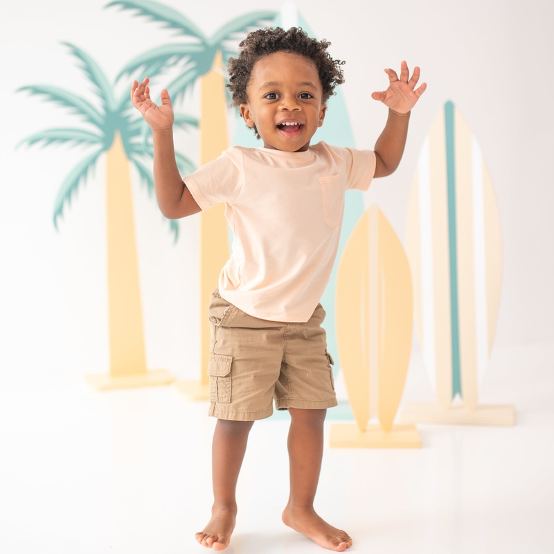 Toddler Crew Neck Tee in Canyon