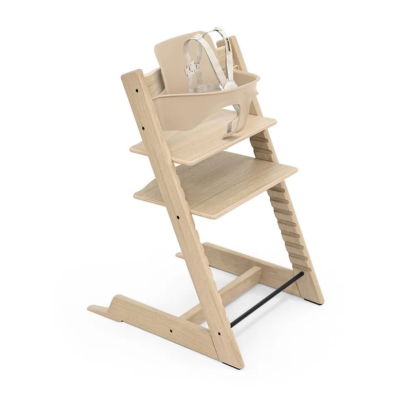 Tripp Trapp High Chair With Baby Set – Oak Natural (See Description)