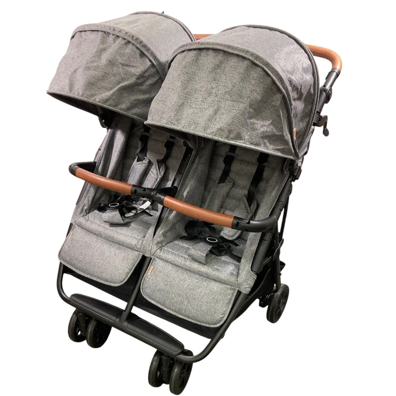 Zoe The Twin V2 Double Stroller, 2024, Luxe Grey