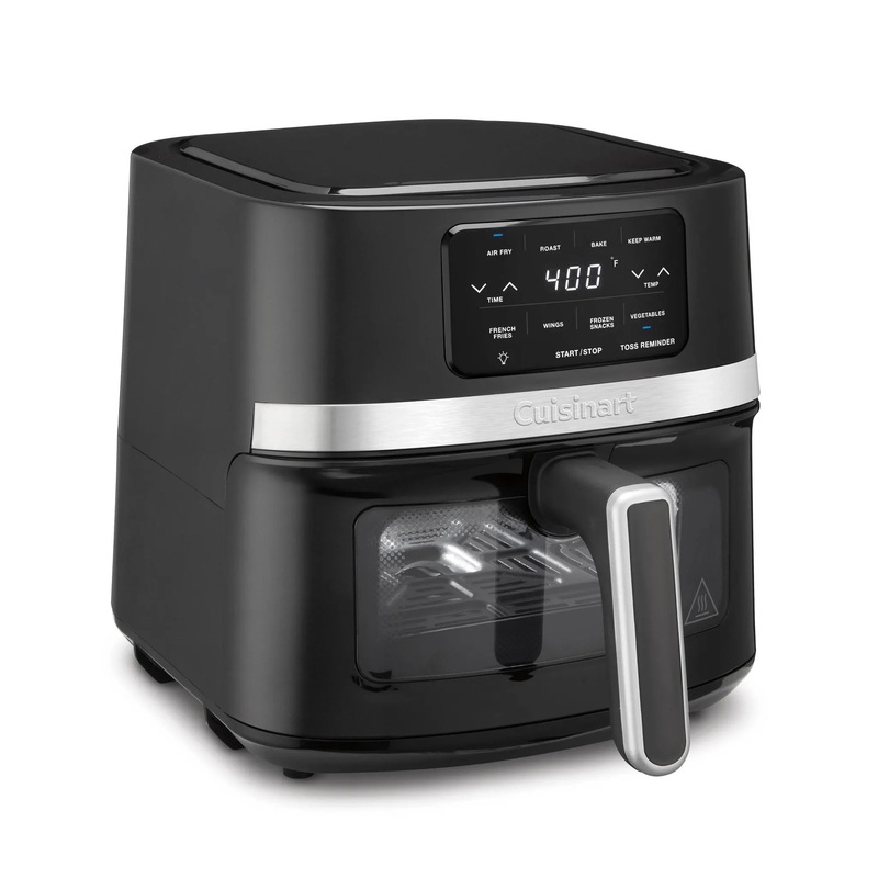 4.5qt Basket Air Fryer Black/Stainless Steel Finish