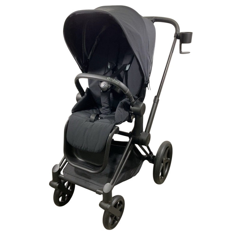 Cybex Priam4 Stroller, 2023, Deep Black, Matt Black