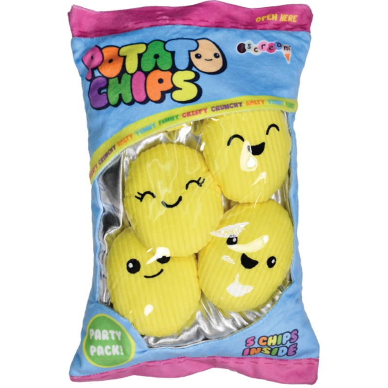 Iscream Potato Chips 3D Fleece Pillow